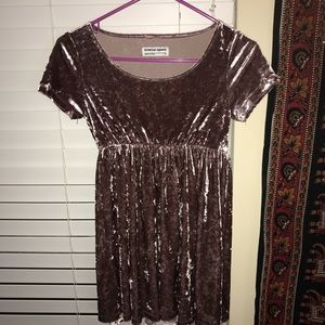 American Apparel crushed velvet babydoll dress ✨